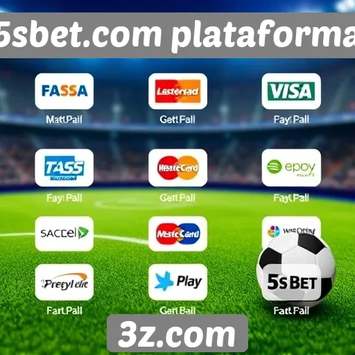 Métodos de pagamento disponíveis na plataforma 5sbet.com