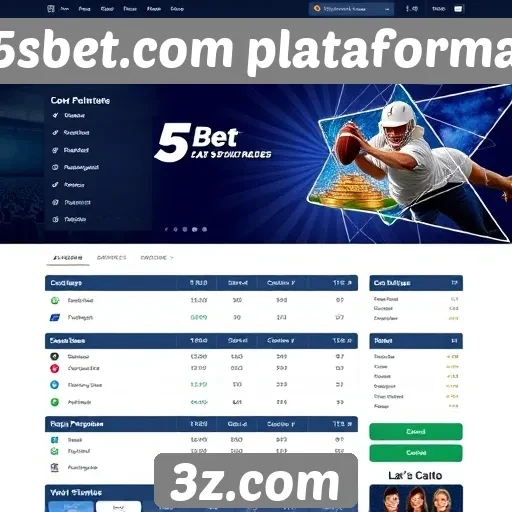 Experiência do usuário na navegação pelo 5sbet.com